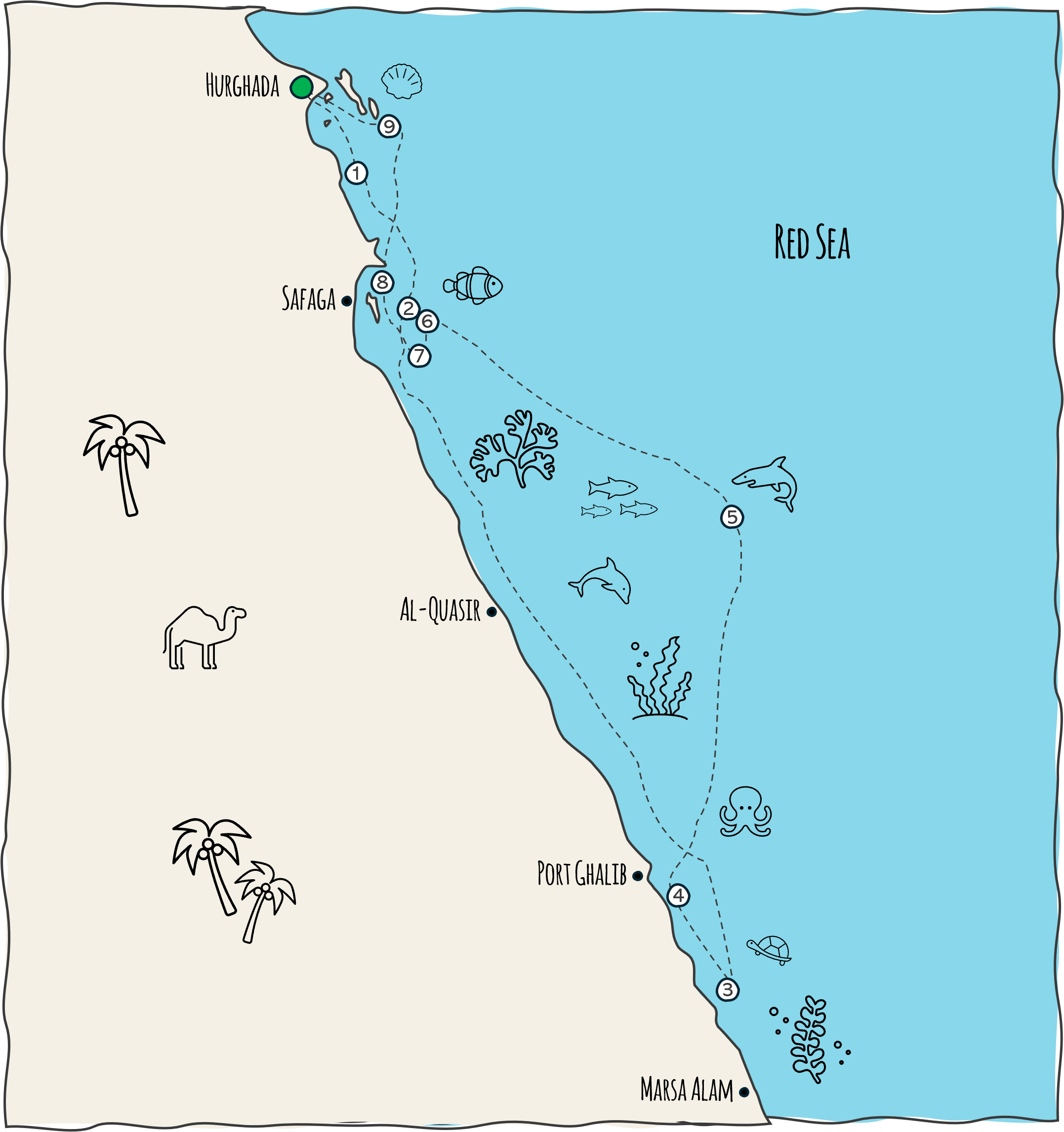 Safari-Route