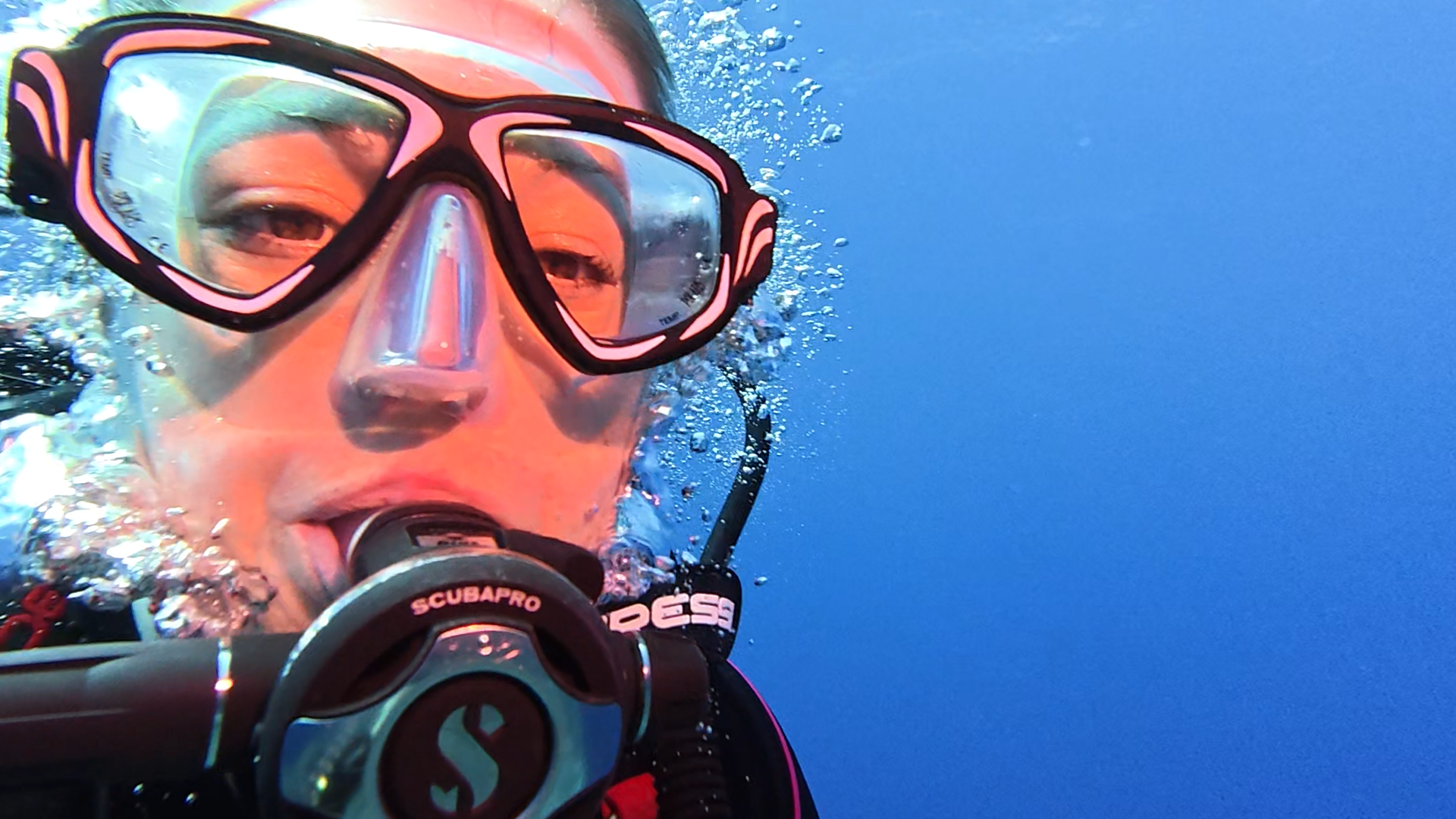 Unterwasser-Selfie
