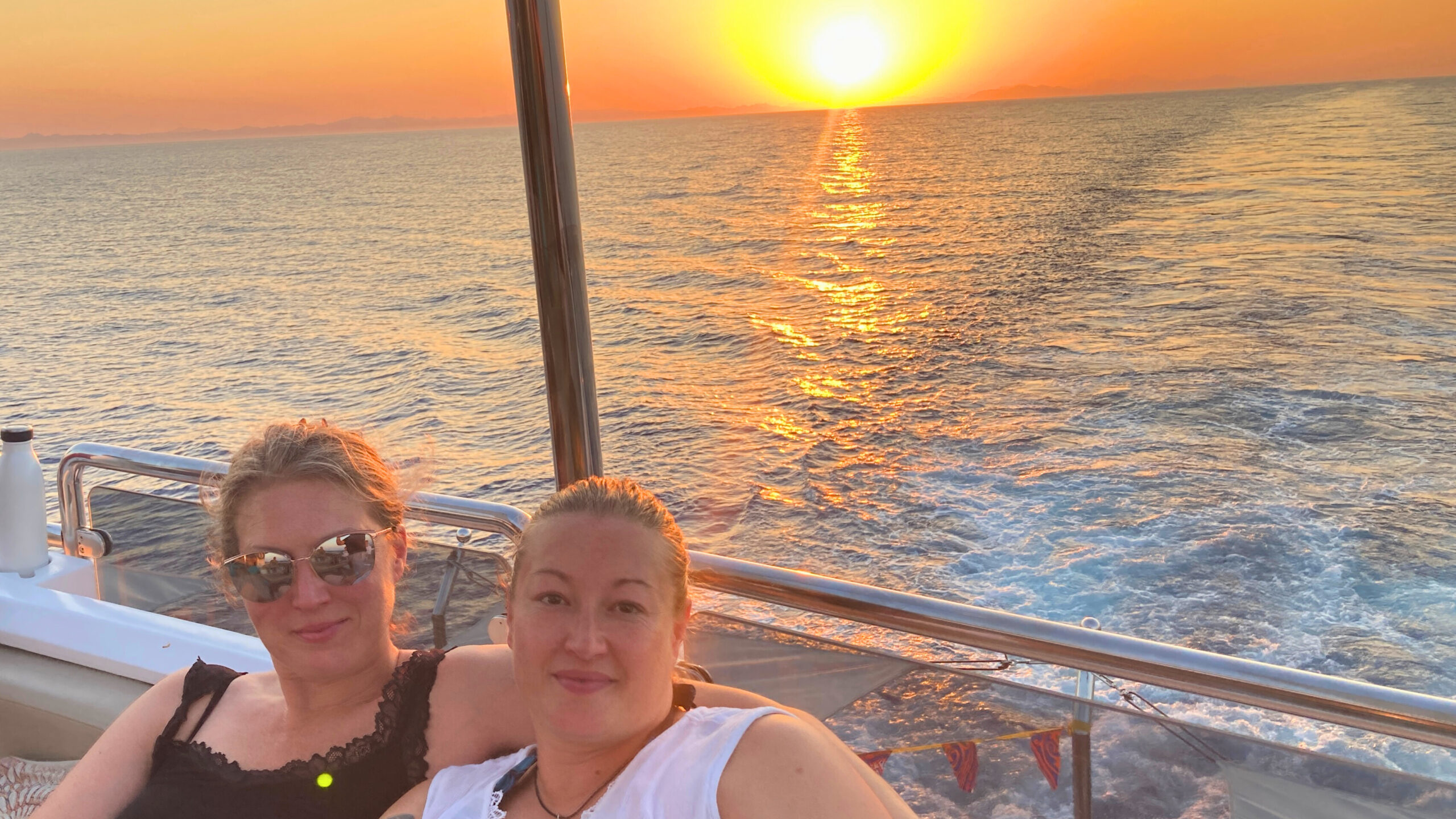 Sonnenuntergang mit Jana