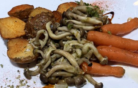 Vegane Kreation des Kochs