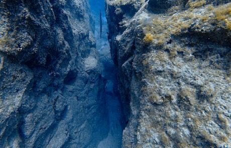 Felsspalte Unterwasser